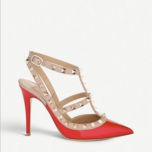 Valentino Rockstud Red Shoes 37